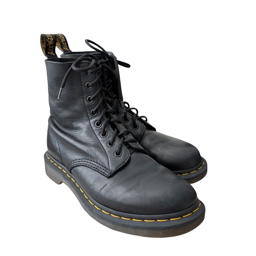 Dr. Martens 1460 Pascal Virginia Leather Ankle Boots Black Women's Size US 8